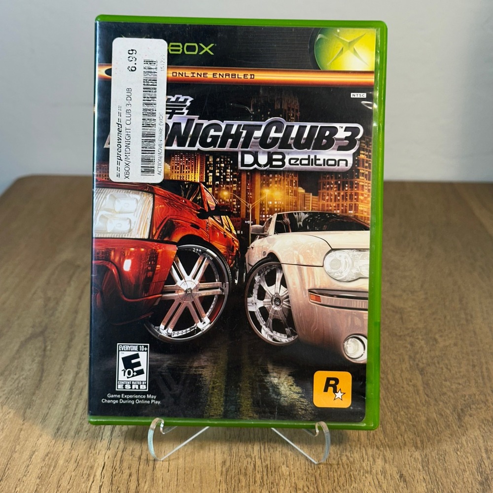 Midnight Club 3 DUB Edition Xbox CIB Tested Authentic Rockstar Games